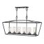 Museum Black 6-Light Outdoor LED Cage Chandelier