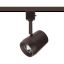 Dark Bronze Adjustable LED Track Head with Acrylic Diffuser