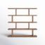 Miri Large 63'' Walnut Veneer Mid-Century Modern Bookcase