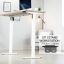 White Adjustable Height Electric Standing Desk Frame