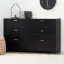 Black Oak Double Dresser with Extra Deep Drawers