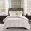 Champagne Full Faux Fur 3-Piece Comforter Set