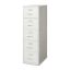Lockable Legal Size 5-Drawer Steel File Cabinet in Light Gray