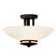 Hendrik Olde Bronze 15" Distressed Semi-Flush Ceiling Bowl Light