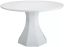 Contemporary Sanara 55" Round White Wood Dining Table