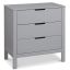 Colby Modern Gray 3-Drawer Nursery Dresser