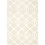 Ivory Hand-Knotted Wool Geometric 10' x 14' Area Rug