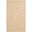 Hand-Knotted Beige Floral Wool and Silk 9' x 12' Rug