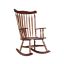 Espresso Solid Wood Traditional Rocking Chair - Eco-Friendly Parawood