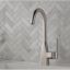 Xander Transitional Brushed Stainless Steel Bar Faucet with Dual Handle
