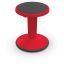 Adjustable Red Plastic Wobble Stool with Trumpet Design