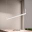 Satin White Thin-Line LED Pendant for Indoor/Outdoor Use