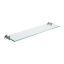 Kubic 24" Polished Nickel Minimalist Wall Shelf