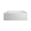 Comfort Linea 60" White Acrylic Alcove Soaking Bathtub