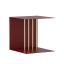 Ruby Red Slim Sculptured Metal Teaser Wall Shelf