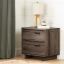 Fall Oak Contemporary 2-Drawer Laminated Nightstand