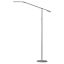 Equo 56.75'' Adjustable Silver LED Task Floor Lamp