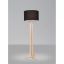 Forma 72" Black Shade Maple & Brushed Aluminum LED Floor Lamp