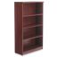 Espresso Mahogany 55" Adjustable Four-Shelf Bookcase