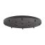 Dark Rust 18" LED Glass Round Ceiling Light with Polished Lead Crystal