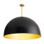 Pascal Grand Dome 36" Brass & Black Pendant Light