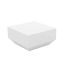 Vela Elemental White Polyethylene Outdoor Coffee Table