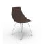 Faz Bronze Modern Outdoor Dining Side Chair in Plastic/Resin