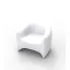 White Indoor/Outdoor Cushioned Lounge Chair