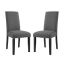 Parcel Gray Upholstered Parsons Dining Side Chair Set of 2