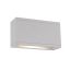 Rubix Oblong White Aluminum Dimmable LED Wall Sconce