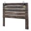 Rustic King Storage Bed with USB Charging, Brown Wood