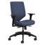 Midnight Adjustable Mid-Back Mesh & Fabric Task Chair