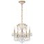 Century French Gold 5-Light Crystal Chandelier with Clear Heritage Crystals