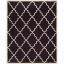 Hand-Tufted Elegance Dark Blue Wool 5' x 8' Rectangular Rug