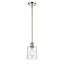 Leilani Polished Nickel 8'' Mini Drum Pendant with Clear Shade
