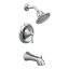Classic Wall-Mounted Distressed Bronze Shower Set with Chrome Finish