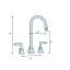 Polished Chrome 8-Inch Widespread Bathroom Faucet with Cross Handles