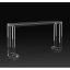 Ava Clear Glass Modern Console Table 30"H X 60"W X 10"D