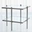 Laforge Natural Iron and Clear Glass Rectangular End Table