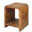 Putnam 20" Beige Wood and Metal Square End Table