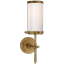 Bryant 14" Antique Brass Outdoor Dimmable Vanity Light