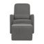 Olive Dark Grey Upholstered Swivel Glider with Ottoman