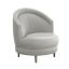 Vintage Grey Swivel Barrel Handcrafted Chair in 100% Polyester