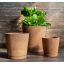 Set of 3 Artisan Handmade Terracotta Pot Planters - Clay