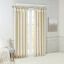 Ivory Faux Silk Room-Darkening Tab Top Curtain Panel