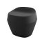 Curvada Anthracite Plastic Decorative Outdoor Stool by Javier Mariscal