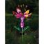 Pink Solar LED Flower Spinner Garden Stake