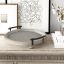 Rustic Gray Distressed Wooden Round Tray with Metal Handles