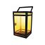 9" Black Solar Powered LED Outdoor Lantern