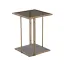 Emma Brown and Gold Glass Square Side Table